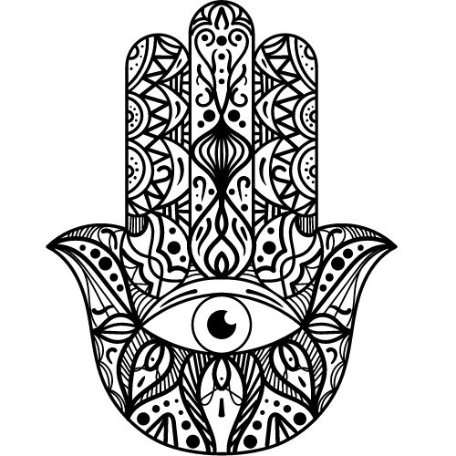 Hand of Hamsa, a symbol shared by cultures across much of North Africa/the Middle East